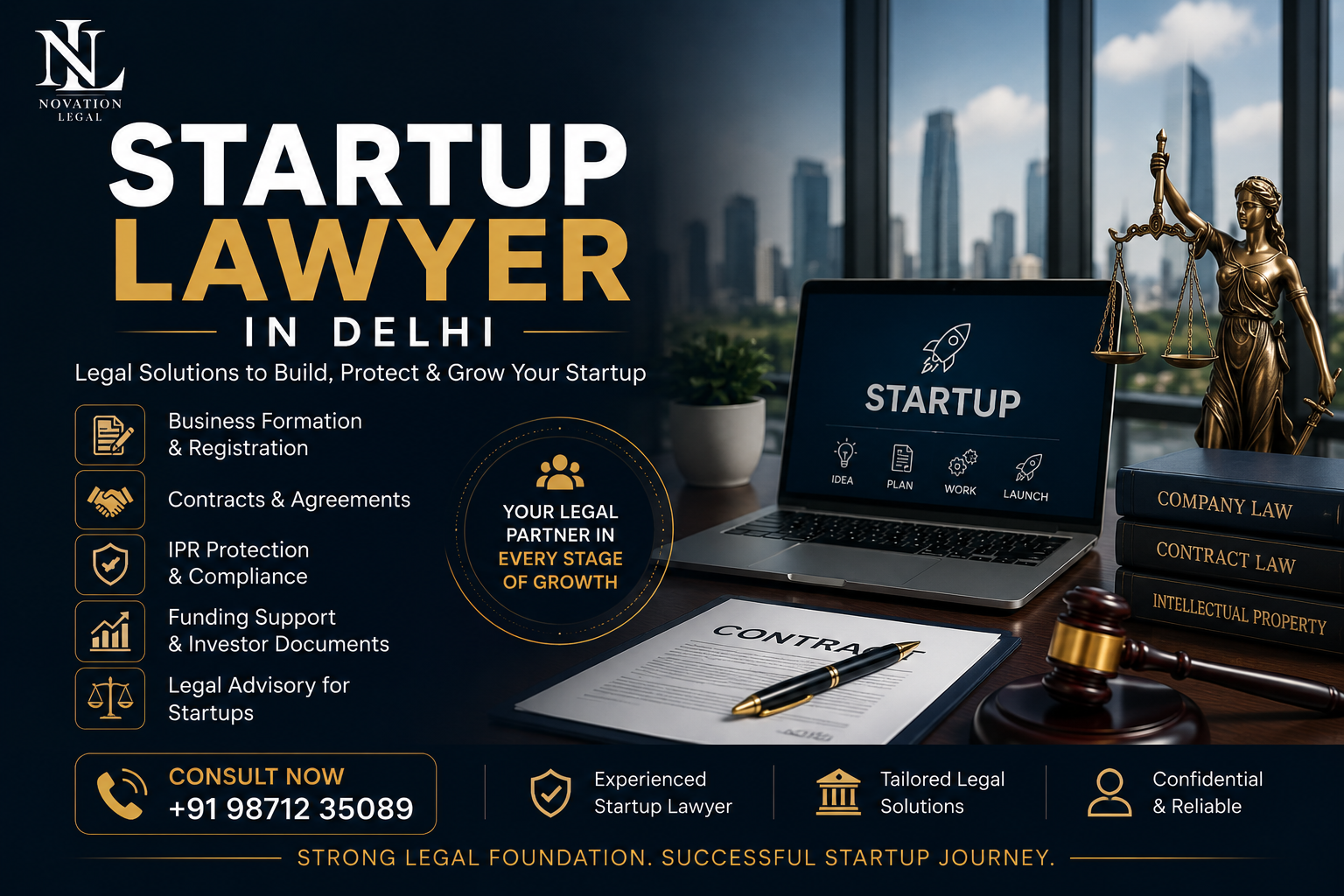 Startup Lawyer in Delhi – Comprehensive Legal Solutions for Startups and Entrepreneurs